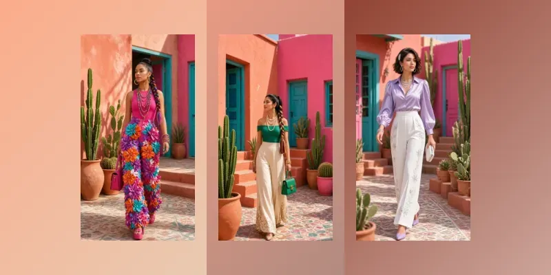 Luxury Fashion In Colorful Outfits generated by undefined