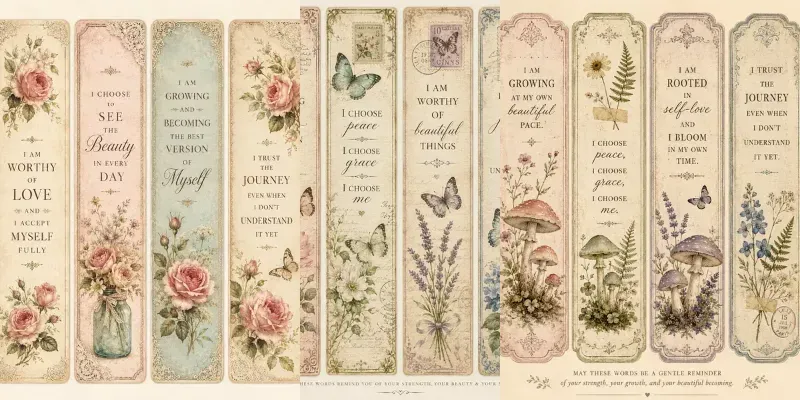 Vintage Affirmation Tags generated by undefined