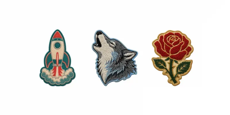 Retro Chenille Embroidery Patches generated by undefined