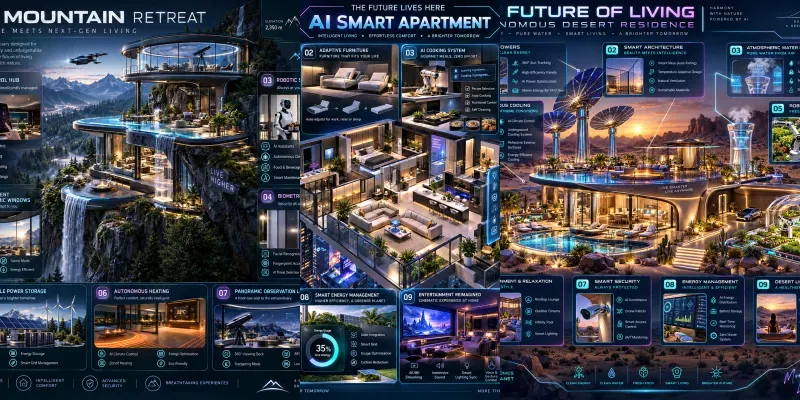 Luxury Smart Penthouse Infographics generated by undefined