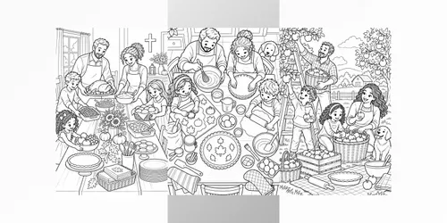 Family Thanksgiving Food Colorings generated by chatgpt-image