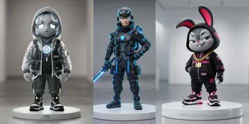 Neourban Designer Toy Creators generated by gemini-image