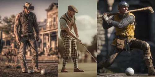 Ages Of Golf generated by midjourney