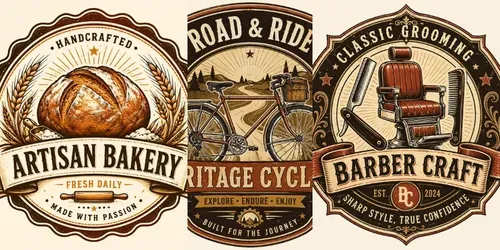 Vintage Badge Logo Creators generated by chatgpt-image