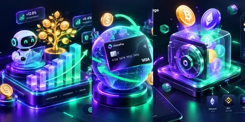 3D Isometric Fintech Crypto Apps generated by chatgpt-image