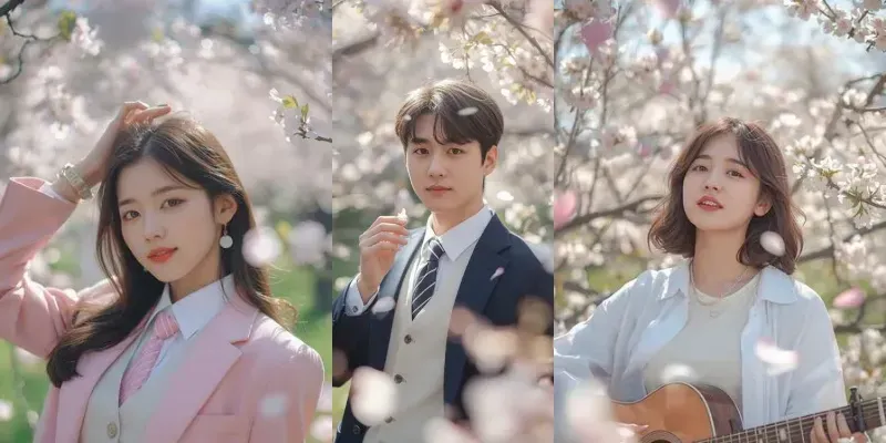 Cinematic Cherry Blossom Dream Portraits generated by undefined