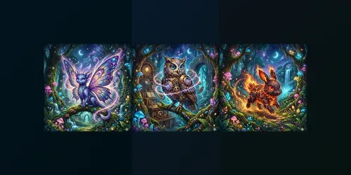 Magical Fantasy Animals generated by gemini-image