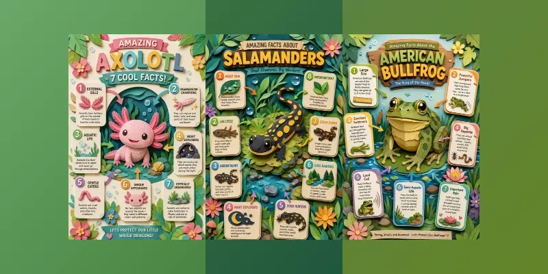 Cute Amphibious Animal Charts generated by undefined