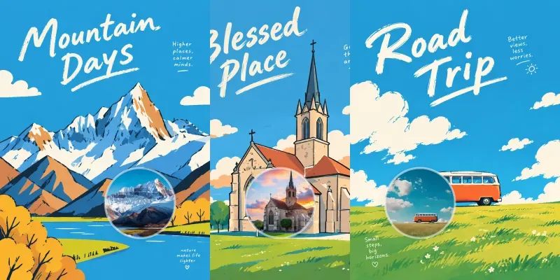 Photos To Korean Flat Illustrations generated by undefined