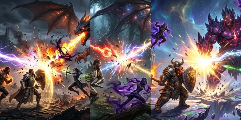 Epic Team Vs Boss Battle Generator generated by undefined