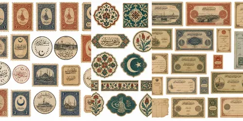 Ottoman Vintage Ephemera Cut Sheets generated by chatgpt-image