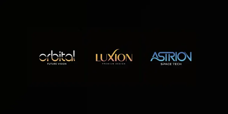 Modern 3D Gradient Logos generated by undefined