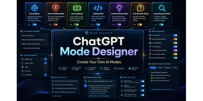 Custom Mode Designers generated by undefined