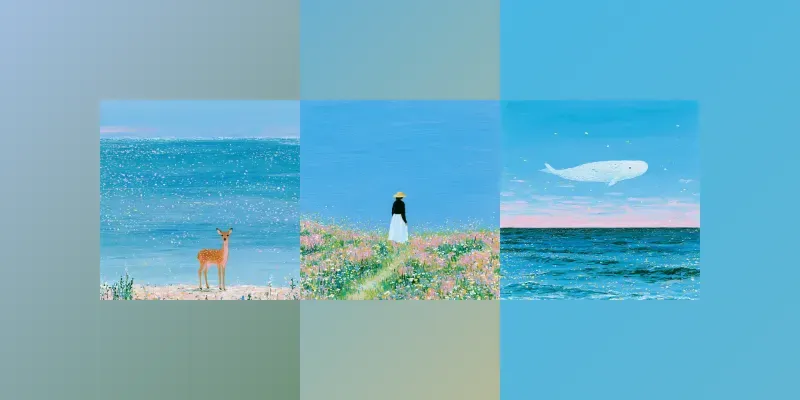 Poetic Pastel Illustration Art generated by undefined