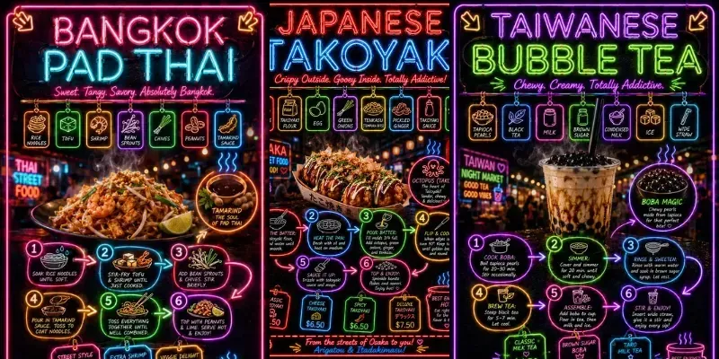 Neon Night Recipe Poster Generator generated by undefined