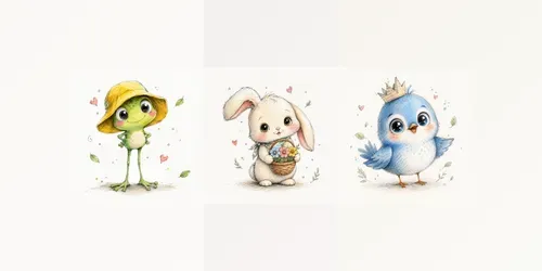 Whimsical Handdrawn Character Sketches generated by chatgpt-image