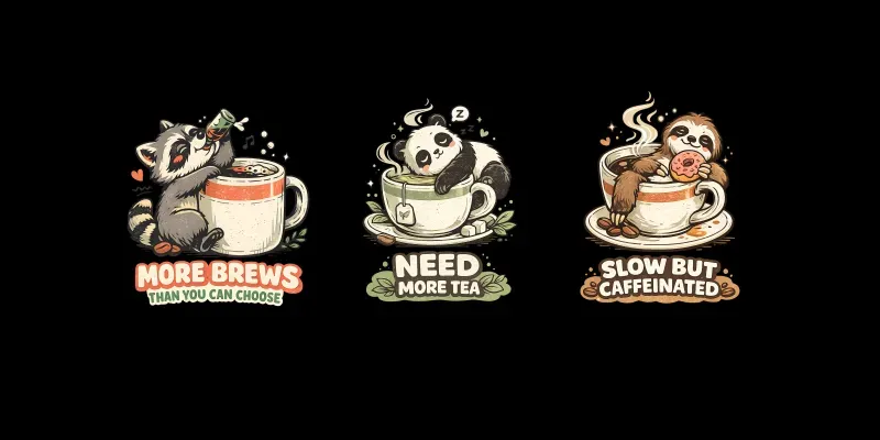 Cute Mascot Tshirt Designs Packs generated by undefined