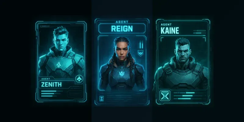 Neon Protocol Agent Id Cards generated by undefined