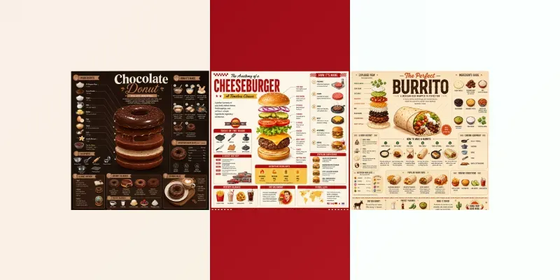 Modern Food Infographic Poster Packs generated by undefined