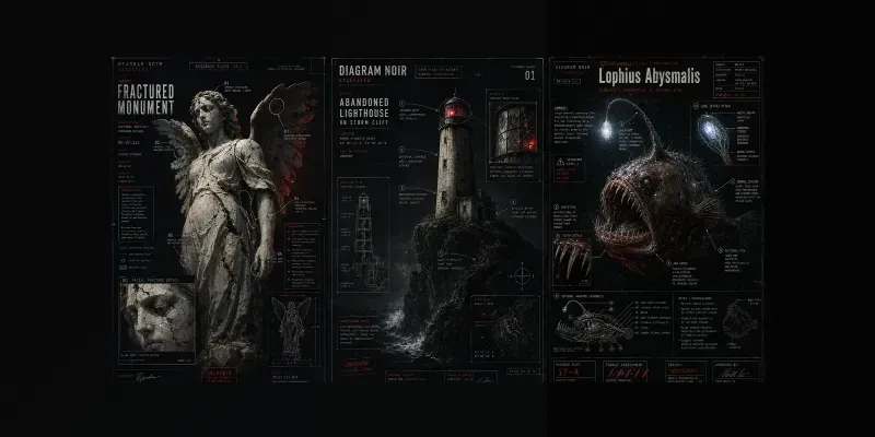 Diagram Noir Casefiles Forensic Posters generated by undefined