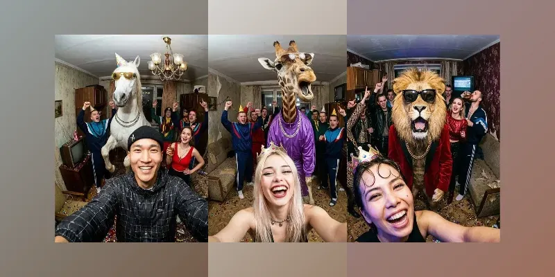 Crazy Animal Party Selfies