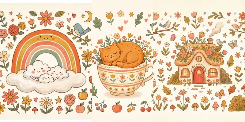 Whimsical Storybook Worlds generated by undefined