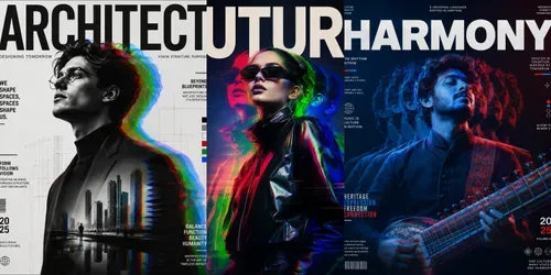 Modern Editorial Posters generated by chatgpt-image