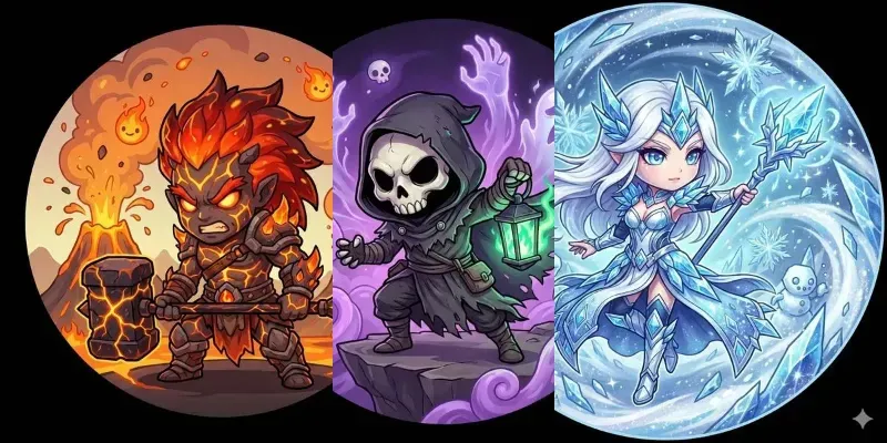 Mystical Chibi Vignettes generated by undefined