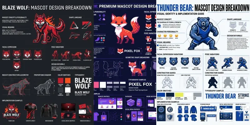 Mascot Design Breakdown Infographics generated by undefined