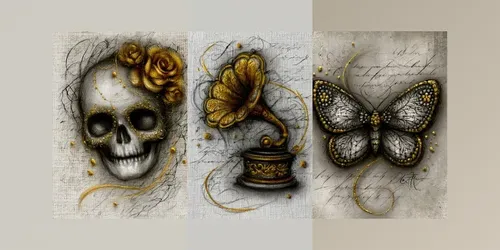 Golden Nocturne Ephemera generated by midjourney