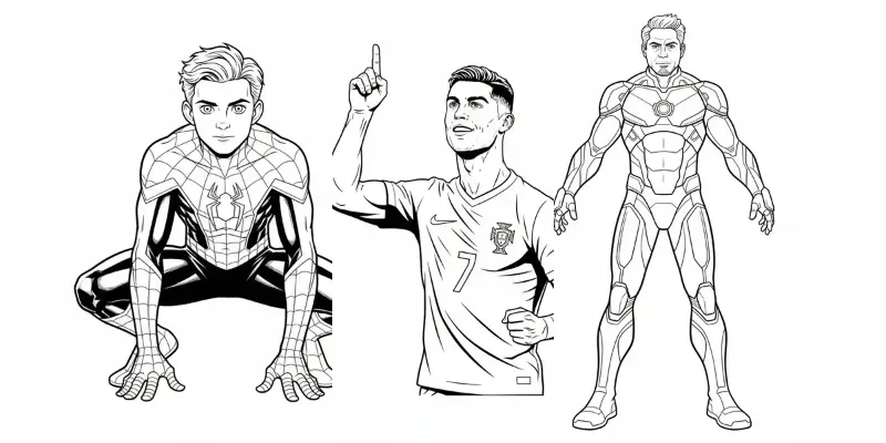 Celebrity Inspired Coloring Pages