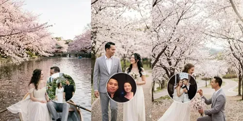Pre Wedding Photos At Cherry Park generated by gemini-image