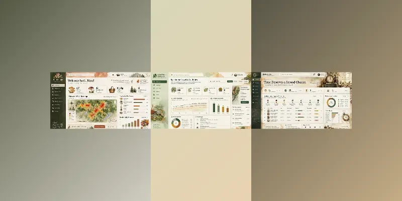 Autumn Harvest Watercolor Dashboards