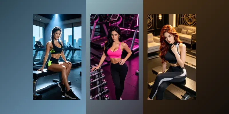 Luxury Gym Seductive Shots generated by undefined