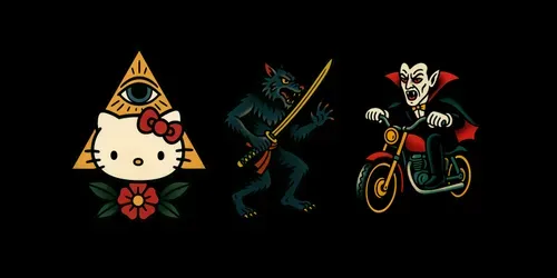Oldschool Flash Tattoo Generators generated by chatgpt-image