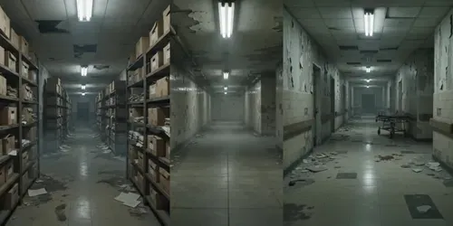 Eerie Backrooms generated by veo