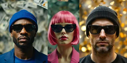 Money Rain Videos generated by kling