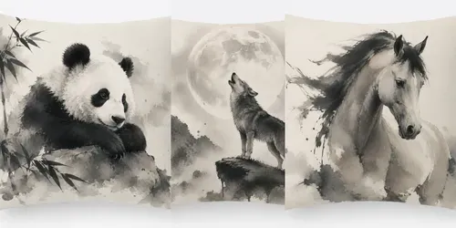 Ink Wash Pillow Design Generator generated by chatgpt-image