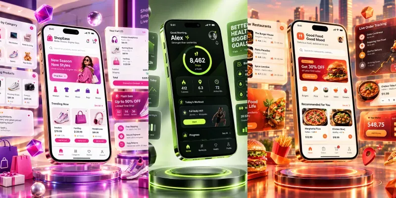 Floating App Interface Masterpieces