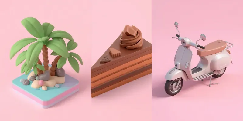3d Isometric Clay Objects Generator generated by undefined