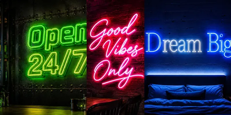 Neon Sign Mockup Generator generated by undefined