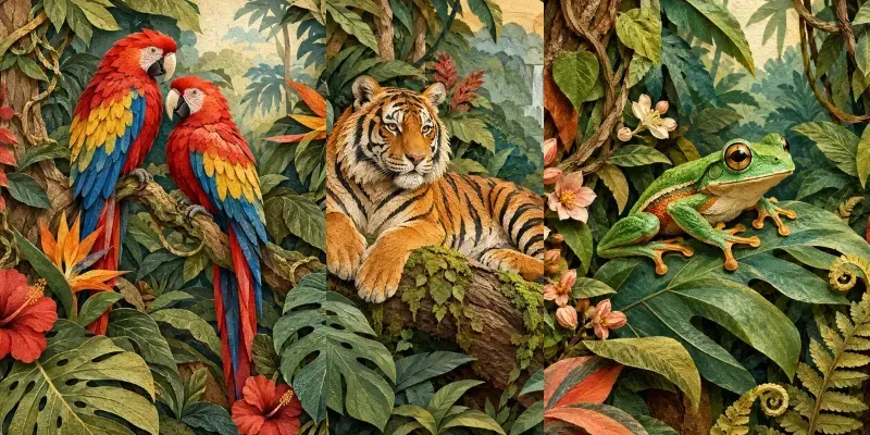 Tactile Paper Jungles