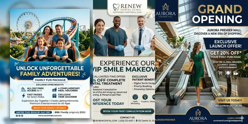 Business Photo Card Ad Generator generated by undefined
