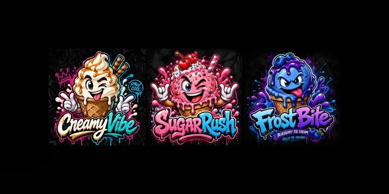 Graffiti Ice Cream Mascot Logo Generator generated by undefined