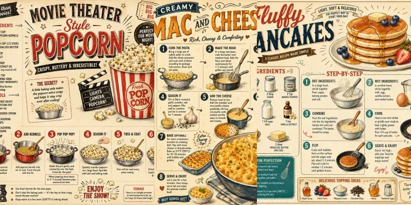 Vintage Recipe Infographics generated by undefined
