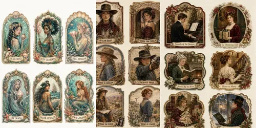 Ornamental Framed Portrait Ephemera generated by chatgpt-image
