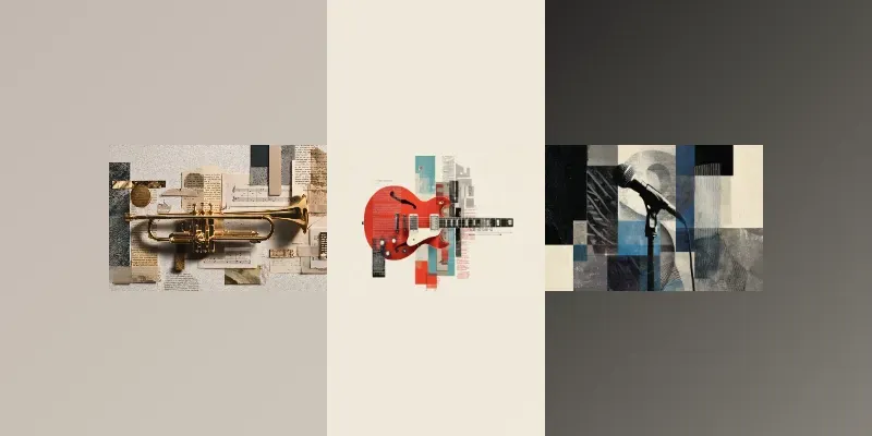 Editorial Music Collages generated by undefined