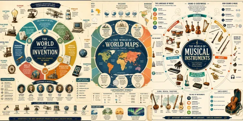 Illustrated Worlds Knowledge Maps generated by undefined