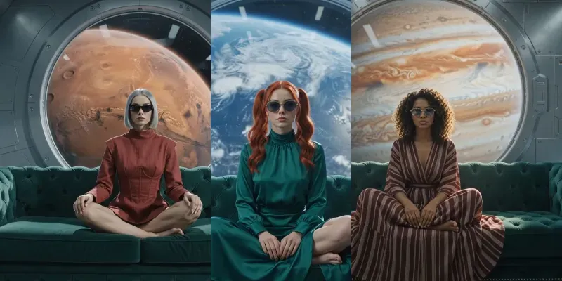 Sci Fi Space Fashion Editorial Videos generated by undefined