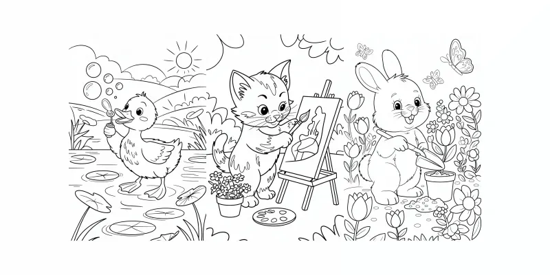 Kids Coloring Books For KDP generated by undefined
